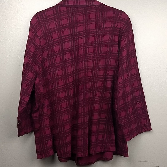 Sonoma Life Style Plaid Top Size 2X - Picture 4 of 6